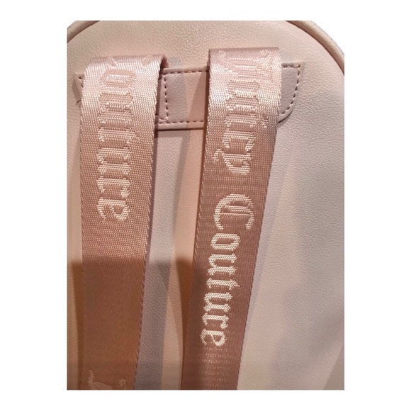 Juicy Couture baby pink powder blush upgrade U medium backpack with charm new - Picture 9 of 15